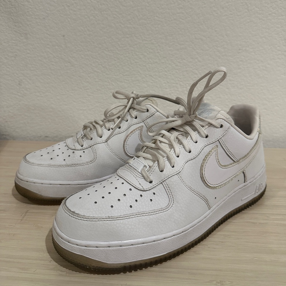 Nike Air Force 1 PRM White‎ Blue Tint 616725-105 Womens Size 10.5